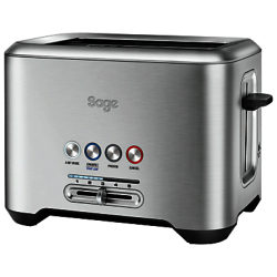 Sage by Heston Blumenthal A Bit More 2-Slice Toaster, Brushed Metal